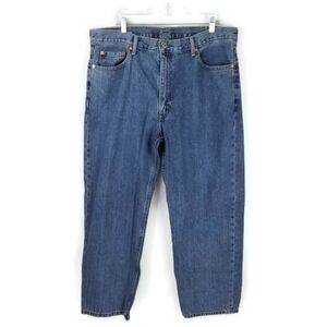 Levi's 550 Medium Wash Relaxed Fit Slightly Tapered Leg Denim Jean Mens 38x29
